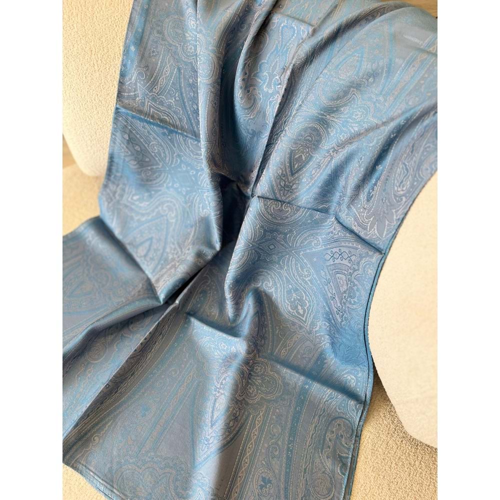 İPEKSELİ ETNİK DESEN JAKARLI ŞAL - 24