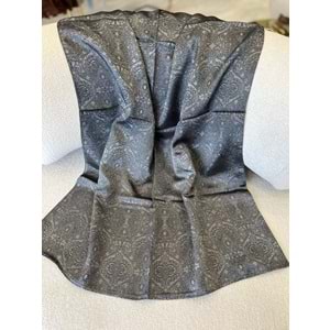 İPEKSELİ KENDİNDEN DESENLİ JAKARLI ŞAL - 4