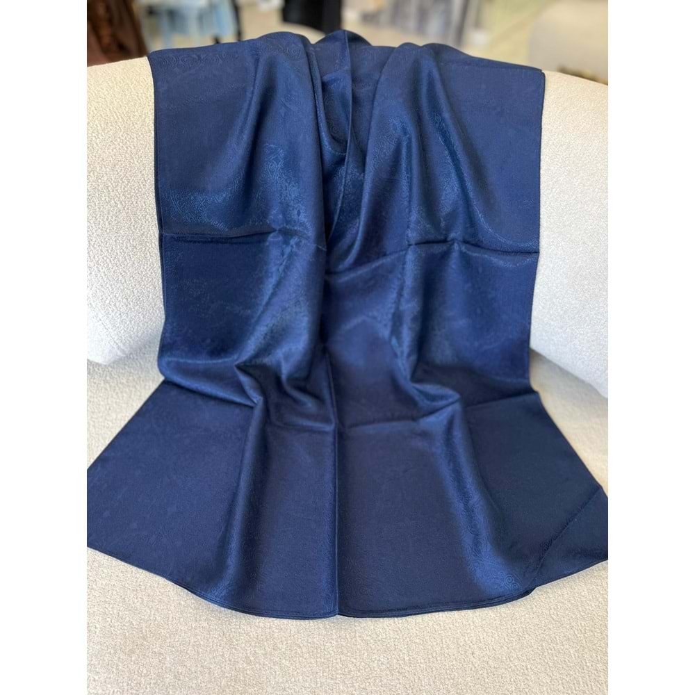 İPEKSELİ KENDİNDEN DESENLİ JAKARLI ŞAL - 5