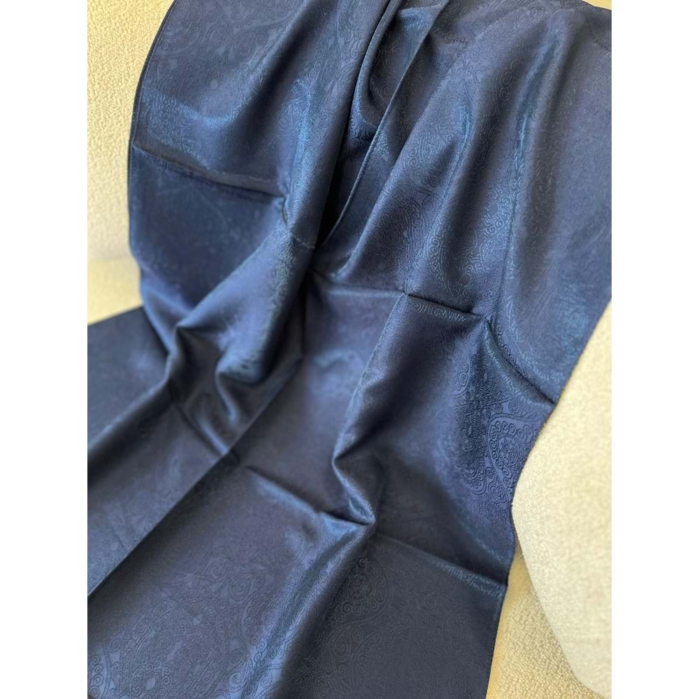 İPEKSELİ KENDİNDEN DESENLİ JAKARLI ŞAL - 5