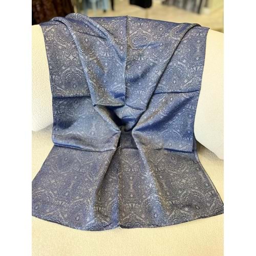 İPEKSELİ KENDİNDEN DESENLİ JAKARLI ŞAL - 7