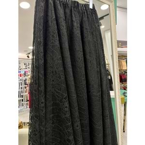 HALE GÜPÜRLÜ ETEK - SİYAH - 1 (38-40 BEDEN UYUMLU)