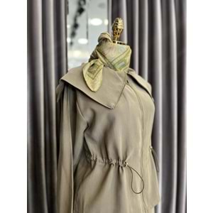 VATKATEX ŞAL YAKA ETEKLİ TAKIM - MİNT YEŞİLİ - 40